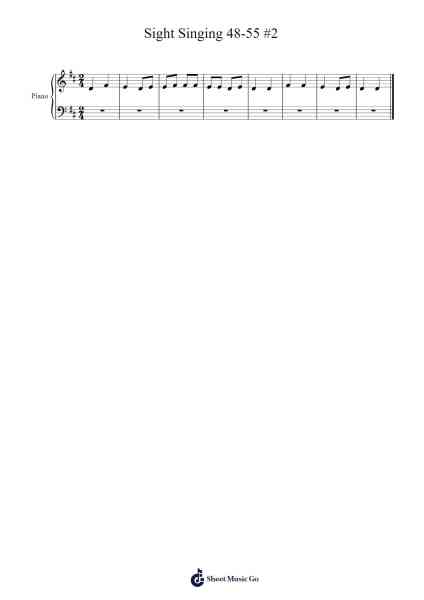Sight Singing 48-55 #2 Sheet Music by undefined-Arr.Mablia Finkeith