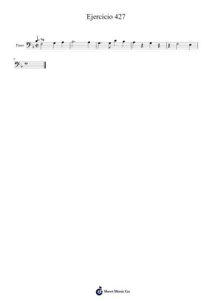 Ejercicio 427 Sheet Music by Garlins-Arr.Benga