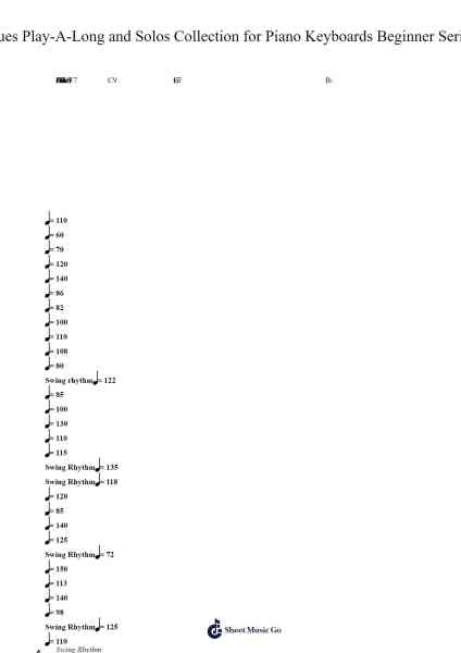 Blues Play-A-Long and Solos Collection for Piano Keyboards Beginner Series Sheet Music by Unknown author-Arr.Jawild
