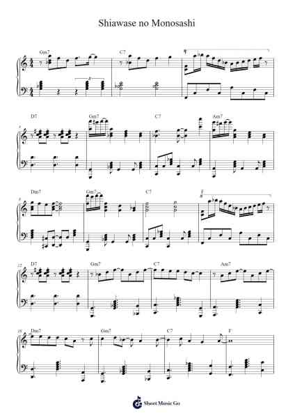 Shiawase no Monosashi Sheet Music by Mariya Takeuchi-Arr.Croftlitt