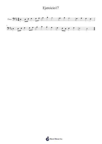 Ejercicio17 Sheet Music by -Arr.Moreliam