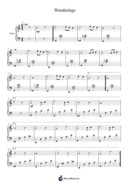 Wonderings Sheet Music by Ronald Karle-Arr.Dougtin Vashop