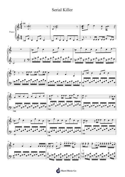 Serial Killer Sheet Music by Eric Mirambeau-Arr.Lynchric