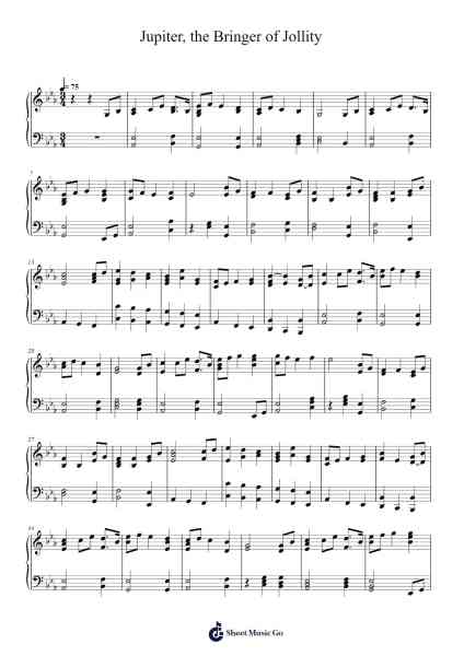 The Planets, Op. 32: IV. Jupiter, the Bringer of Jollity Sheet Music by Gustav Holst-Arr.Herloyd