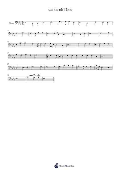 danos oh Dios Sheet Music by undefined-Arr.Bronjean