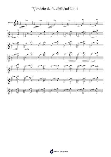 Ejercicio de flexibilidad No. 1 Sheet Music by undefined-Arr.Temky Pisoll