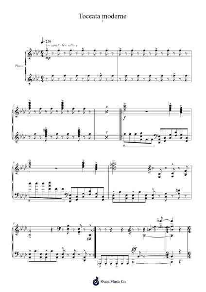 Ouvrages Intrinsèques No. 3, Toccata Moderne Op. 235 Sheet Music by Manlass-Arr.Montor
