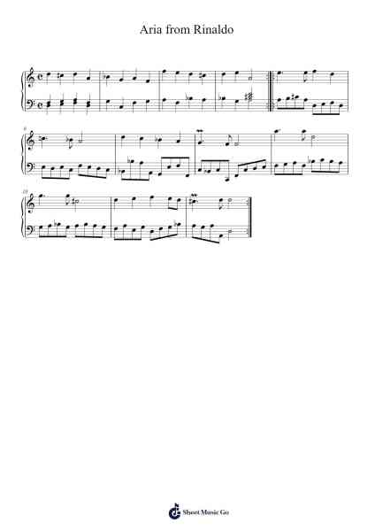 Rinaldo, HWV 7: Lascia ch'io pianga Sheet Music by Georg Friedrich Händel-Arr.Fagee