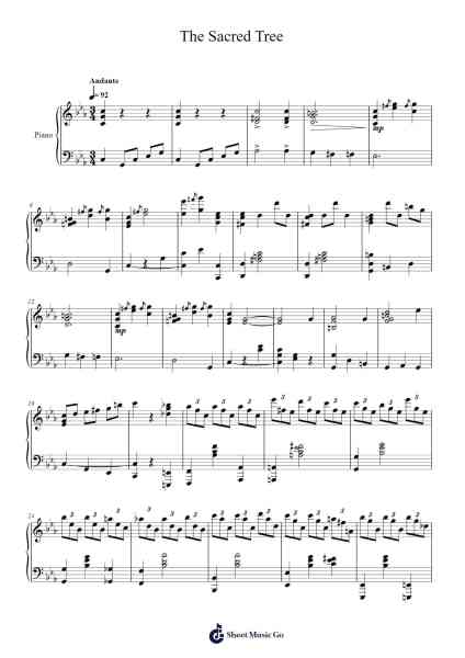 The Sacred Tree Sheet Music by Scott Joplin-Arr.Zoetricia Smedsibyl
