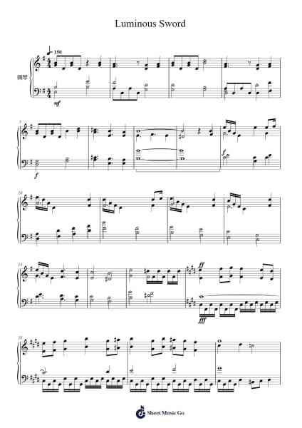 Luminous Sword Sheet Music by Yuki Kajiura-Arr.Florid Brylan