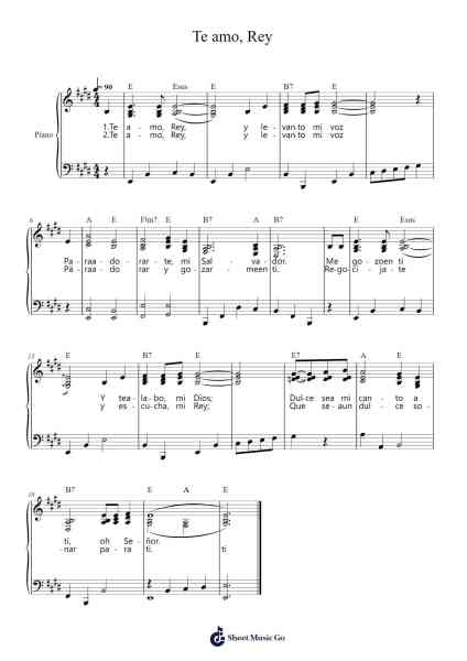 Te amo, Rey Sheet Music by Laurie Klein-Arr.Bunharine Coftroy