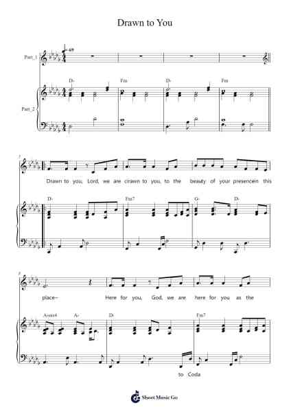 Drawn to You Sheet Music by Sarah Hart-Arr.Leolop Faypys