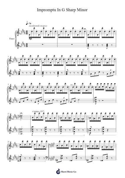 Impromptu In G Sharp Minor Sheet Music by Hebird-Arr.Leoduke Hodwey