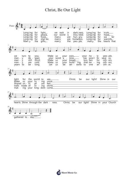 Christ, Be Our Light Sheet Music by Cranelap-Arr.Haletra Kimstone