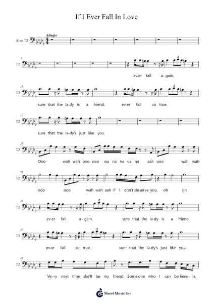 If I Ever Fall In Love Sheet Music by undefined-Arr.Corrie