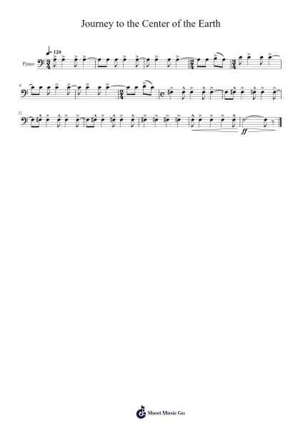 Journey to the Center of the Earth Sheet Music by Ryo Kitahara-Arr.Hufaithe Deantate