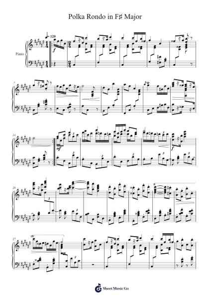 Polka Rondo in F♯ Major Sheet Music by agastyaveluri-Arr.Gemcol Nemott