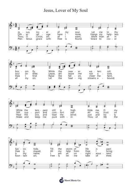Jesus, Lover of My Soul Sheet Music by Joseph Parry-Arr.Cotrene Dilkim