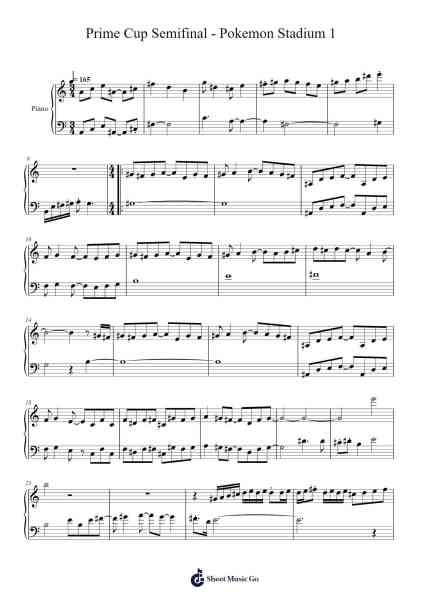 Prime Cup Semifinal - Pokemon Stadium 1 Sheet Music by Kenta Nagata/Hajime Wakai/Toru Minegishi-Arr.Ralphleign