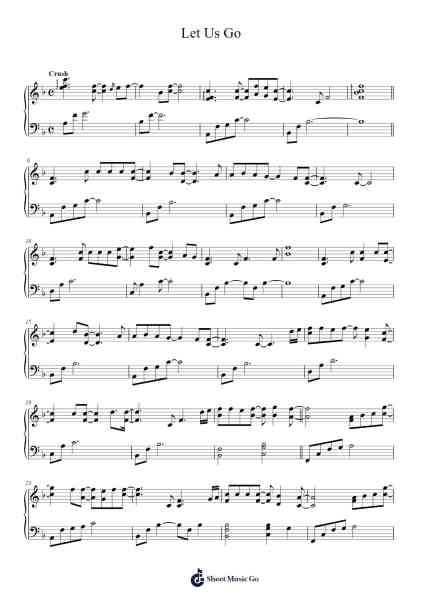 Let Us Go Sheet Music by Crush-Arr.Georpir Manback
