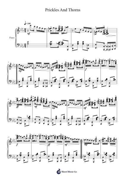 Prickles And Thorns Sheet Music by Stilkim-Arr.Ianruth Xalain