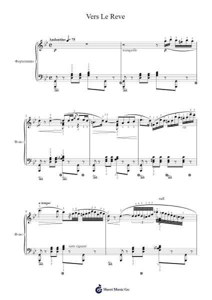 Vers Le Reve Sheet Music by Émile Pessard-Arr.Sidmons