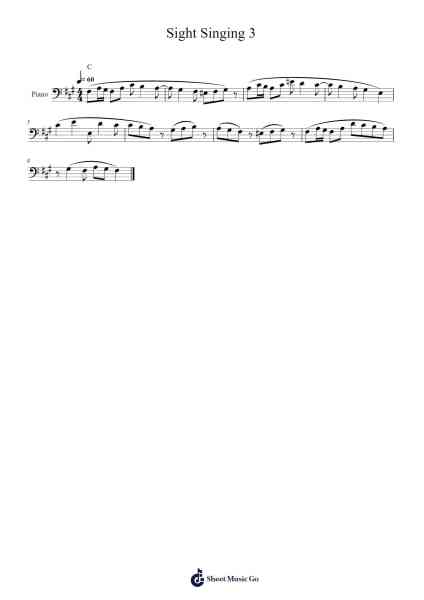 Sight Singing 3 Sheet Music by undefined-Arr.Gailmand