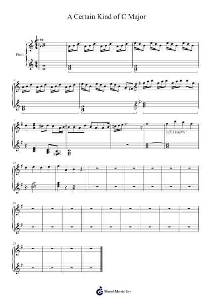 A Certain Kind of C Major Sheet Music by R.Taylor-Arr.Leethey Yvetteroll