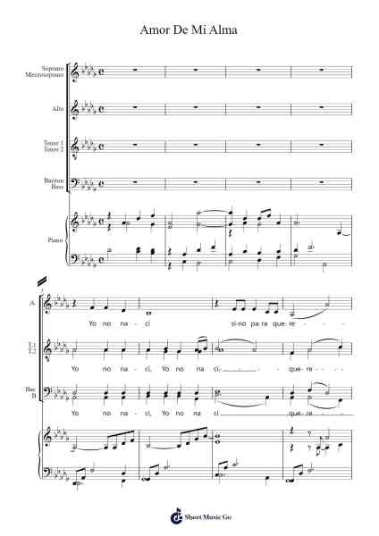 Amor De Mi Alma Sheet Music by Z. Randall Stroope-Arr.Bairddict Sasback