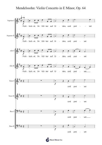 Mendelssohn: Violin Concerto in E Minor, Op. 64 Sheet Music by Felix Mendelssohn-Arr.Jonestor