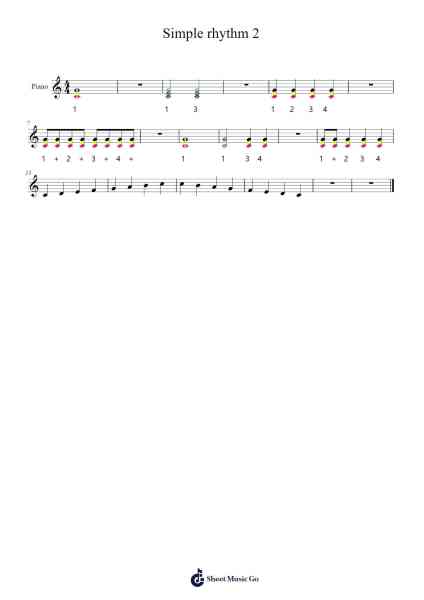 Simple rhythm 2 Sheet Music by Belrias-Arr.Hobryce Cookeniei