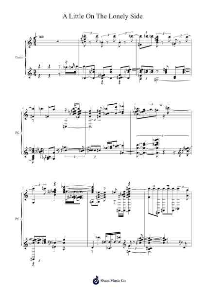 A Little On The Lonely Side Sheet Music by -Arr.Regbob Diachols