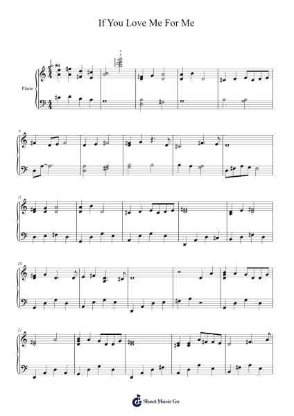 If You Love Me For Me Sheet Music by Arnie Roth-Arr.Backpert Poexon