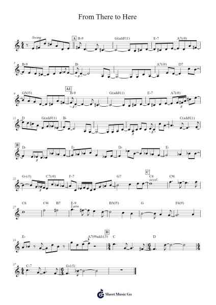 From There to Here Sheet Music by Nicola d'Auria-Arr.Stoweberg