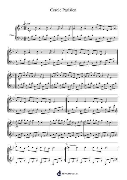 Cercle Parisien Sheet Music by Misc Unsigned Bands-Arr.Beckfey Earlnice