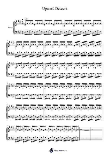 Upward Descent Sheet Music by Aliz Padles-Arr.Blycarr