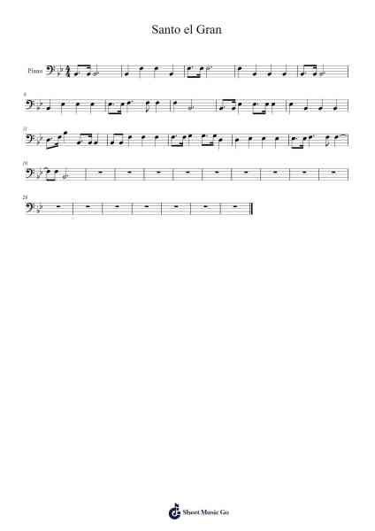 Santo el Gran Sheet Music by undefined-Arr.Carlphrey