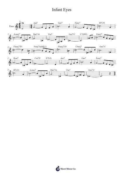 Infant Eyes Sheet Music by Wayne Shorter-Arr.Gregson Lawvic