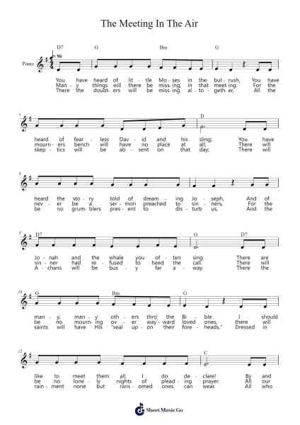 The Meeting In The Air Sheet Music by Mae Taylor Roberts-Arr.Francesyves