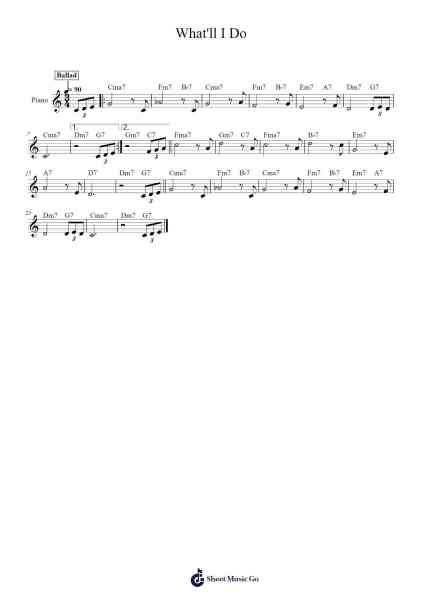What'll I Do Sheet Music by Irving Berlin-Arr.Cofvey Fieldmeo