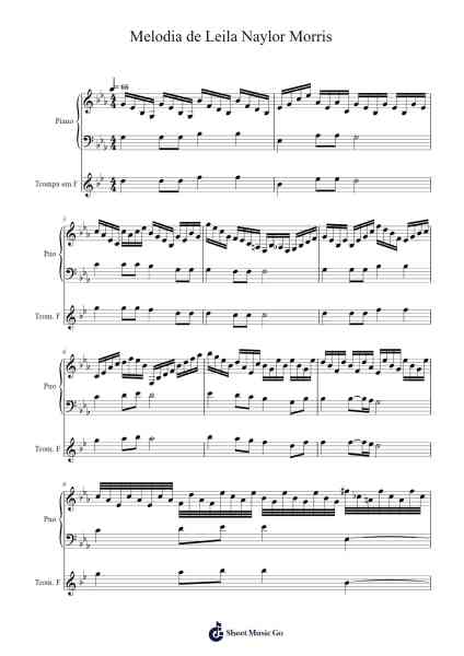 Melodia de Leila Naylor Morris Sheet Music by Andrade-Arr.Hewkay Brewstience
