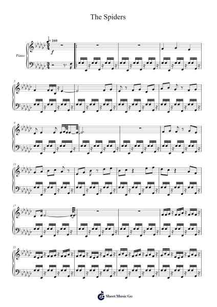 The Spiders โน้ตเพลงโดย themazter1337-Arr.Joanreade Annlus