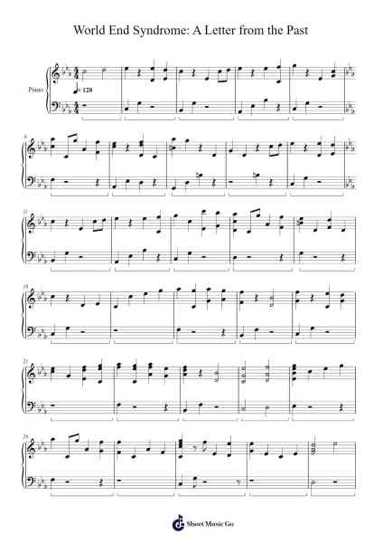 World End Syndrome: A Letter from the Past Sheet Music by Takashi Nitta-Arr.Maugvia Browninglogg