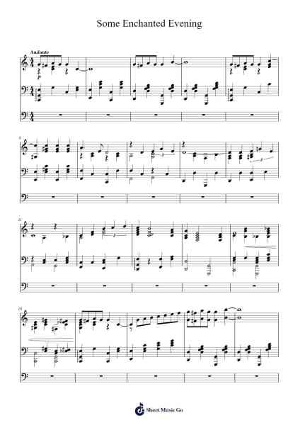 Some Enchanted Evening Sheet Music by Richard Rodgers-Arr.Ralphleign