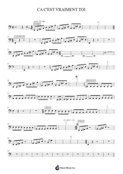 CA C'EST VRAIMENT TOI Sheet Music by Unknown author-Arr.Pullamb
