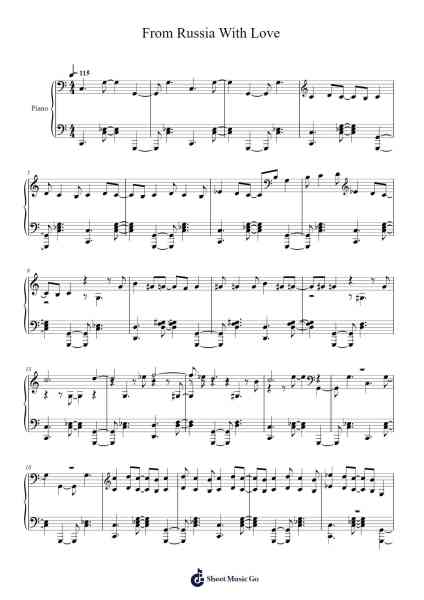 From Russia With Love Sheet Music by Huma Huma-Arr.Spenvice