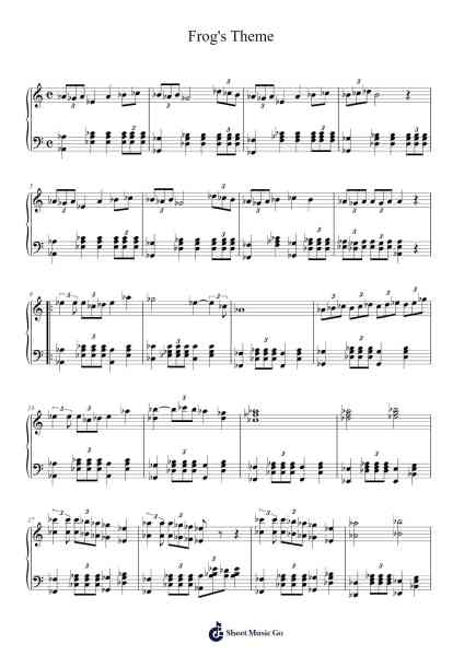 Frog's Theme Sheet Music by Yasunori Mitsuda-Arr.Fordlome