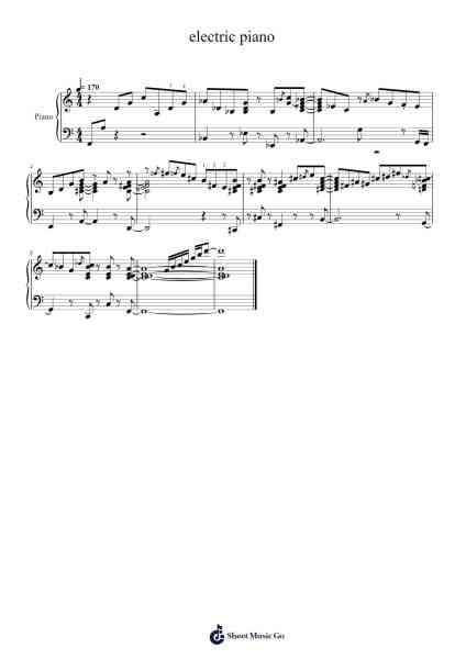 electric piano Sheet Music by Devious-on-JummBox-Arr.Manreade