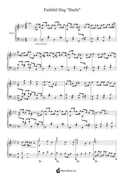Faithful Dog "Hachi" Sheet Music by TUYU-Arr.Cherlian Zimreed