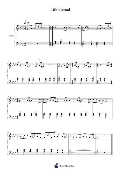 Life Eternal Sheet Music by Ghost-Arr.Reedgo